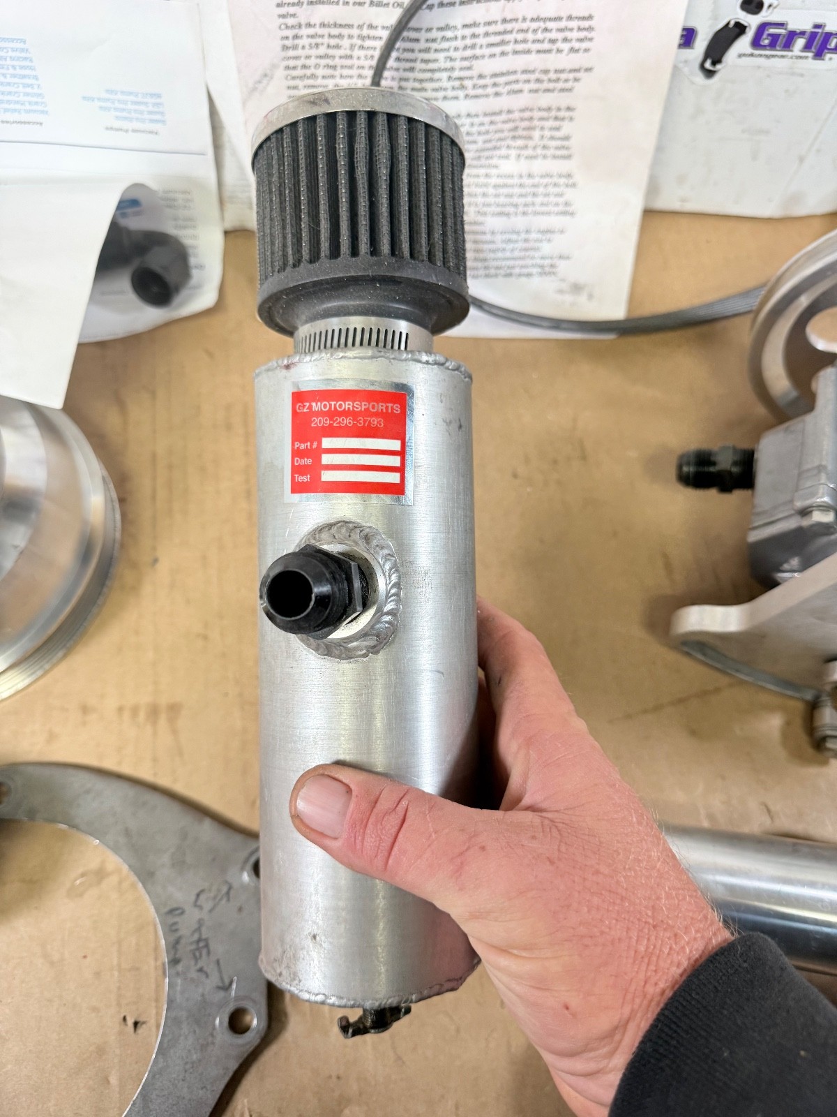 BBC CHEVY GZ MOTORSPORT VA104 RACING VACUUM PUMP STREET/STRIP