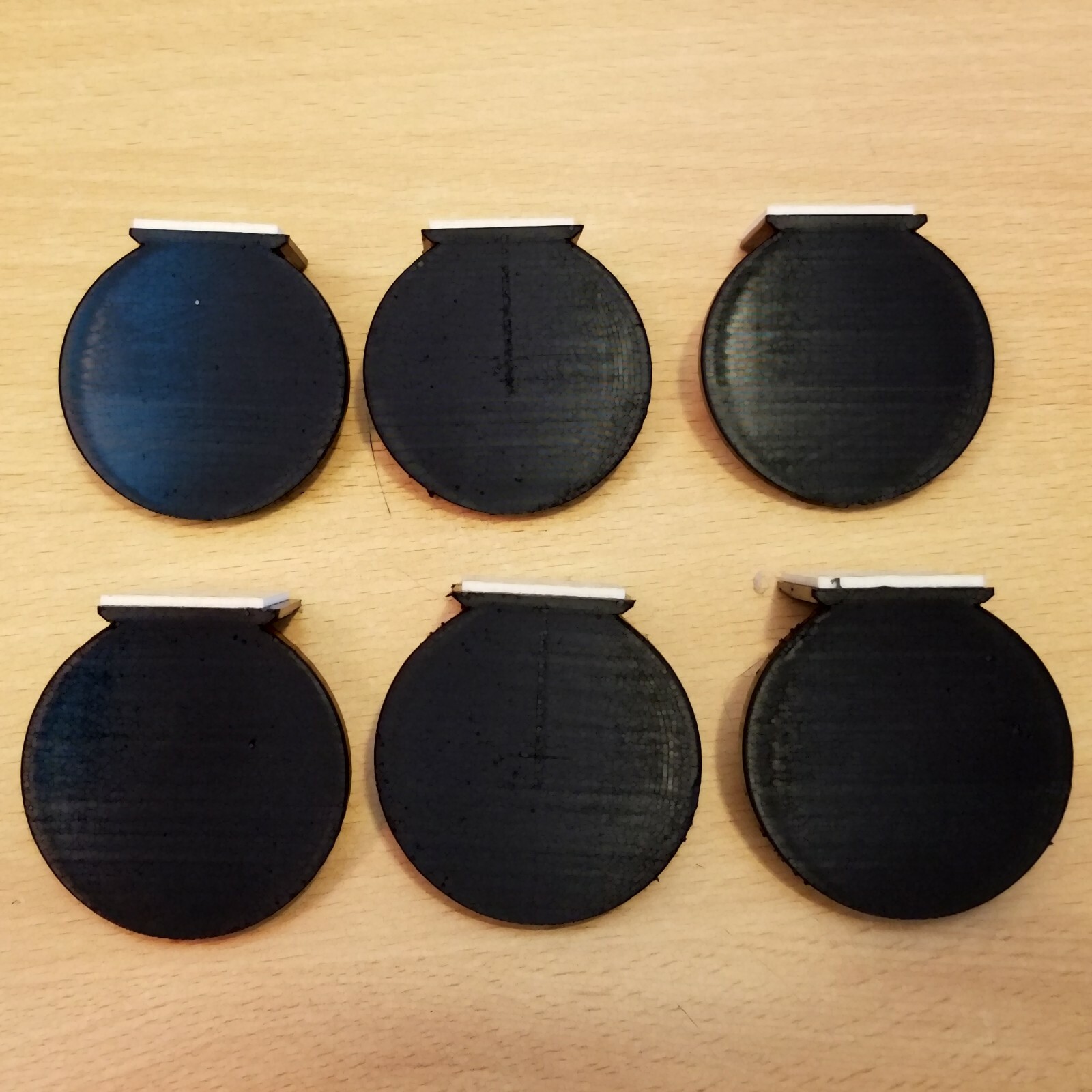 6 Pack Black Small no Nail Adhesive Wall Display shelf for figurine Funko Pops!