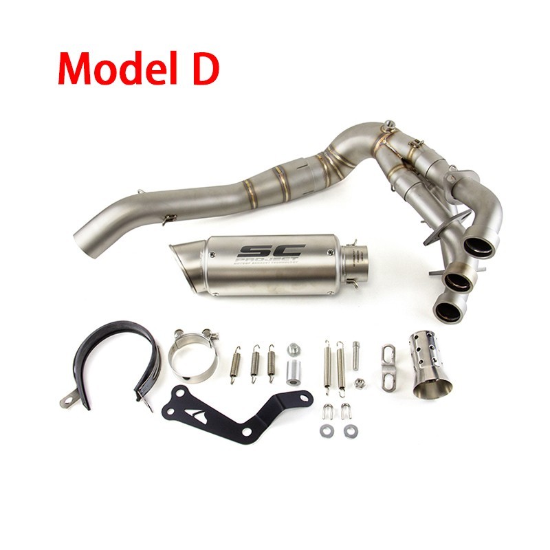 MT-09 2020-2025 for Yamaha MT-09 Exhaust Front Pipe Muffler Tips Whole System