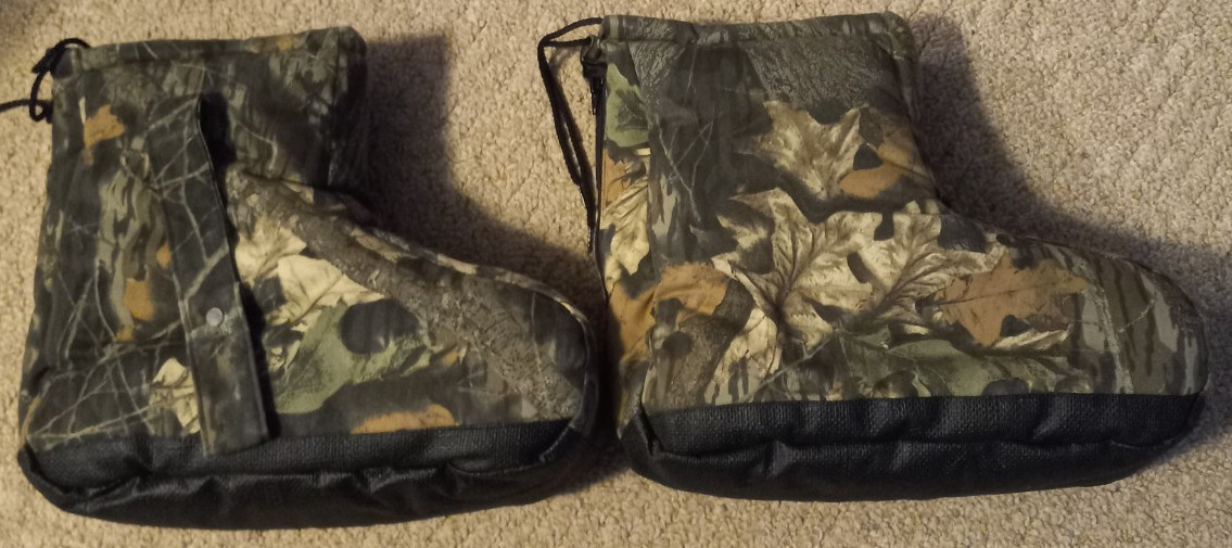 New! Mossy Oak Icebreaker Insulated Boot Covers Size M 8-10 Camo Blanket Breakup