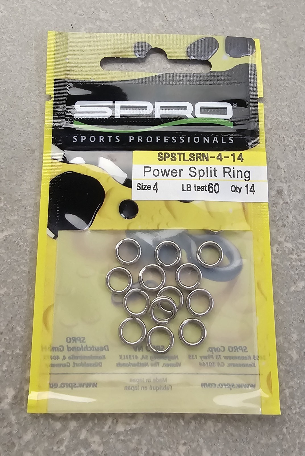 SPRO Power Split Rings - Choose Size & Pound Test FREE SHIPPING