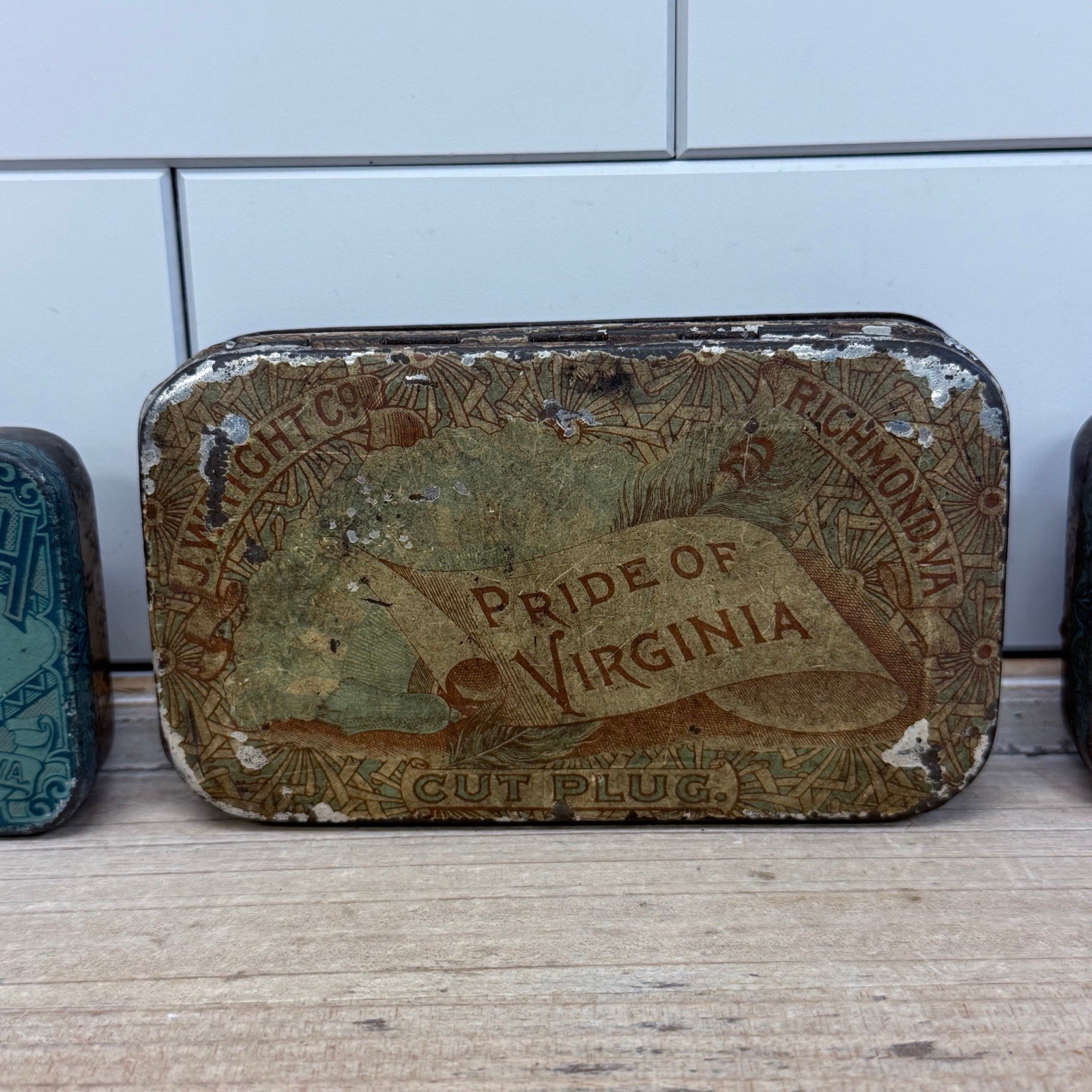 Vintage Political Pinback Button & Tobacco Tin Lot Reagan JFK Nixon 27 pcs