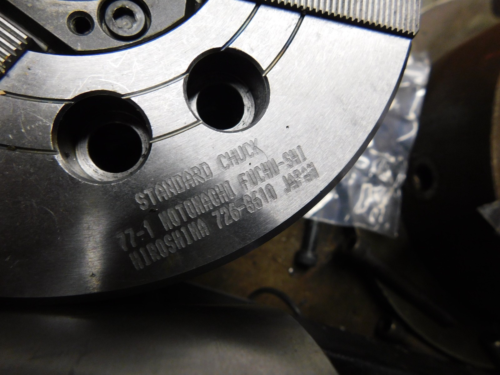 Kitagawa B-206 6.5" Power Chuck CNC Lathe Chuck 3 Jaw