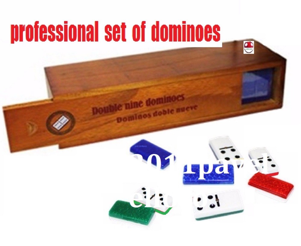 Cuban Domino Game Profesional Doble Nine, Domino Doble Nueve Cubano red/blue/gre