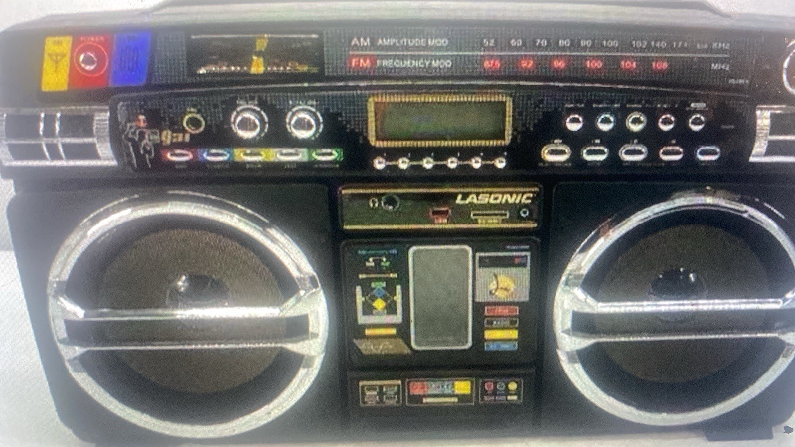 Vintage Lasonic i-931 iPod Vintage Boombox IPOD AUX SD Card USB -Video Demo Read