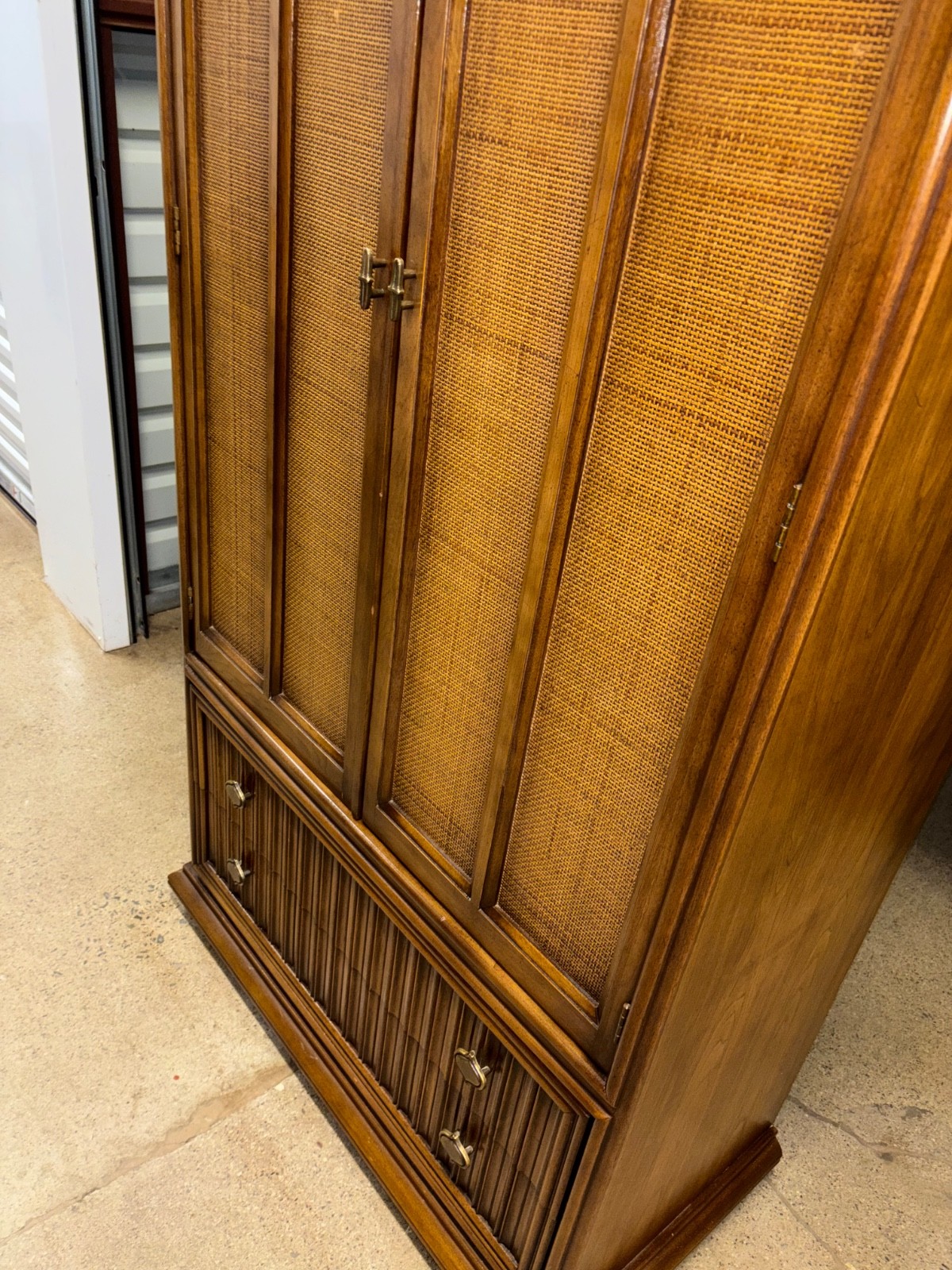 Vintage Mid Century Modern 5 Drawer Gentleman's Chest Armoire by Drexel