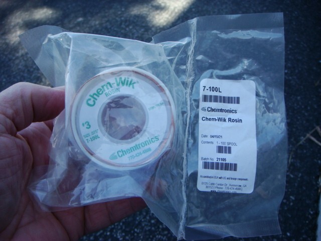 One Spool 100ft CHEMTRONICS 7-100L CHEM-WIK #3 Solder Braid - New Unused