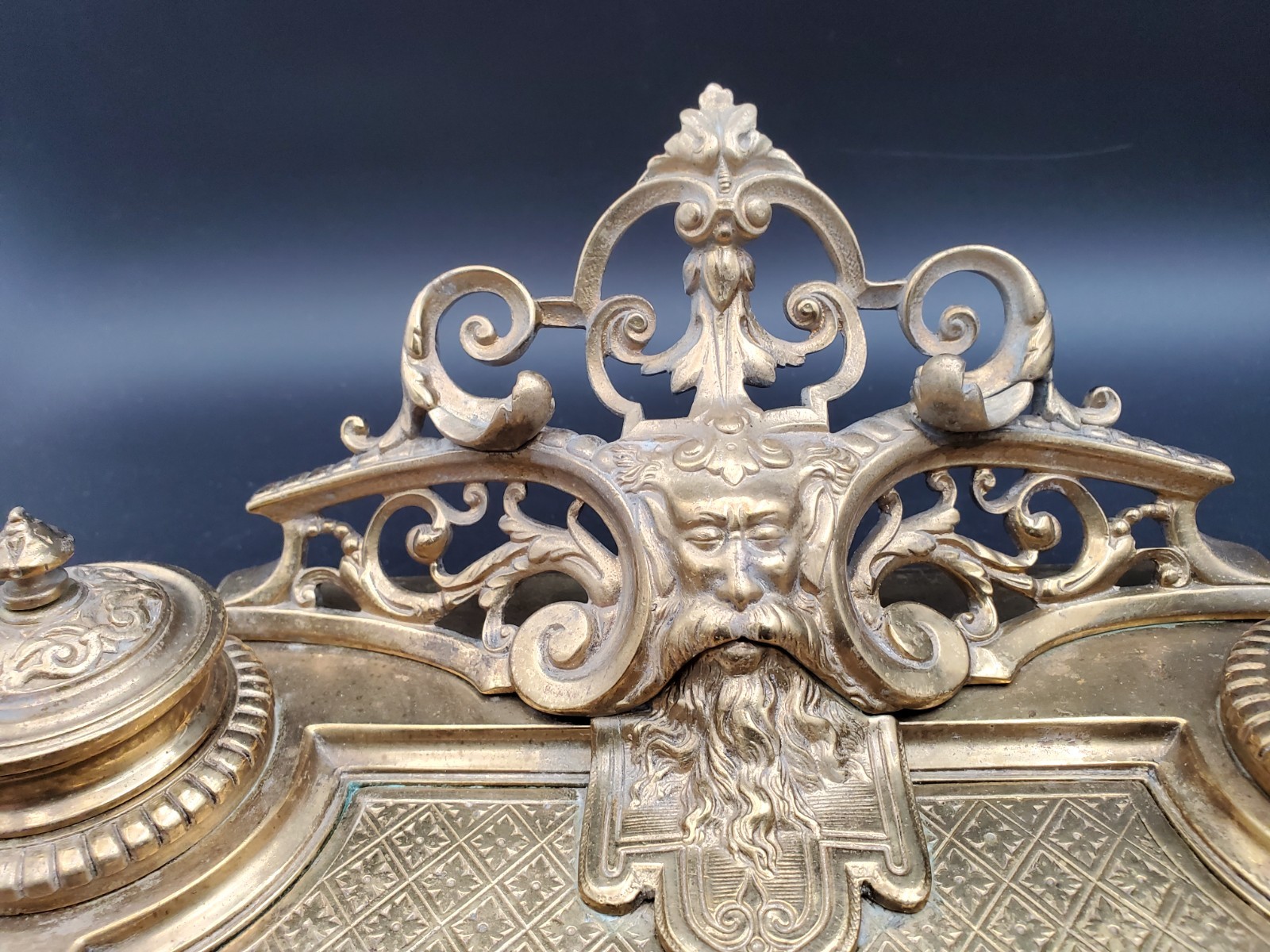 Napoleon III Gilt Bronze Inkwell, 19th Century