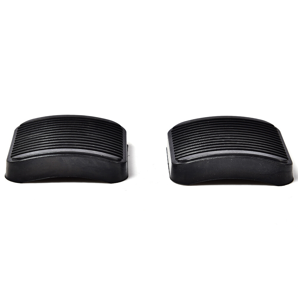 2Pcs Brake And Clutch Pedal Pad Kit Fit For Jeep Wrangler YJ TJ Cherokee XJ-Blac