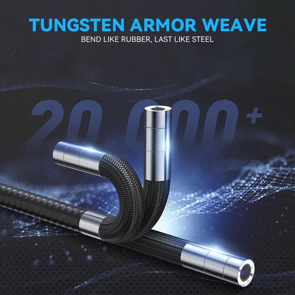 SALE! 4-Way 720° Articulating Borescope Industrial Endoscope Inspection Camera