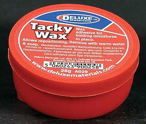 Deluxe-Materials Tacky Wax Figure Adhesive (1oz) - Hobby and Plastic Model