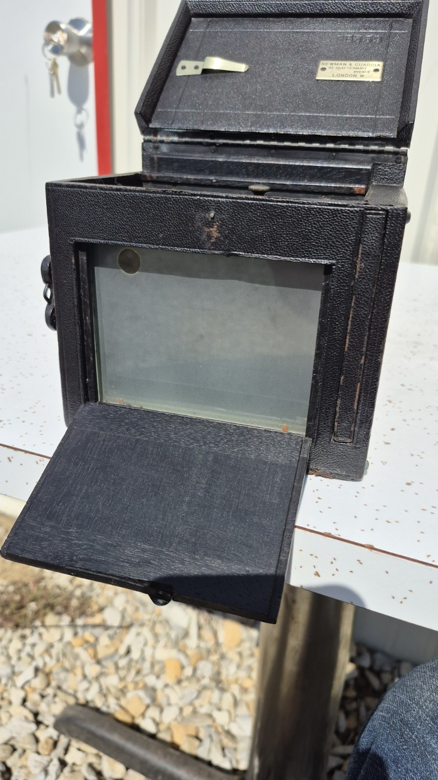 Newman & Guardia Universal Pattern B Box camera Richard Keene Derbyshire