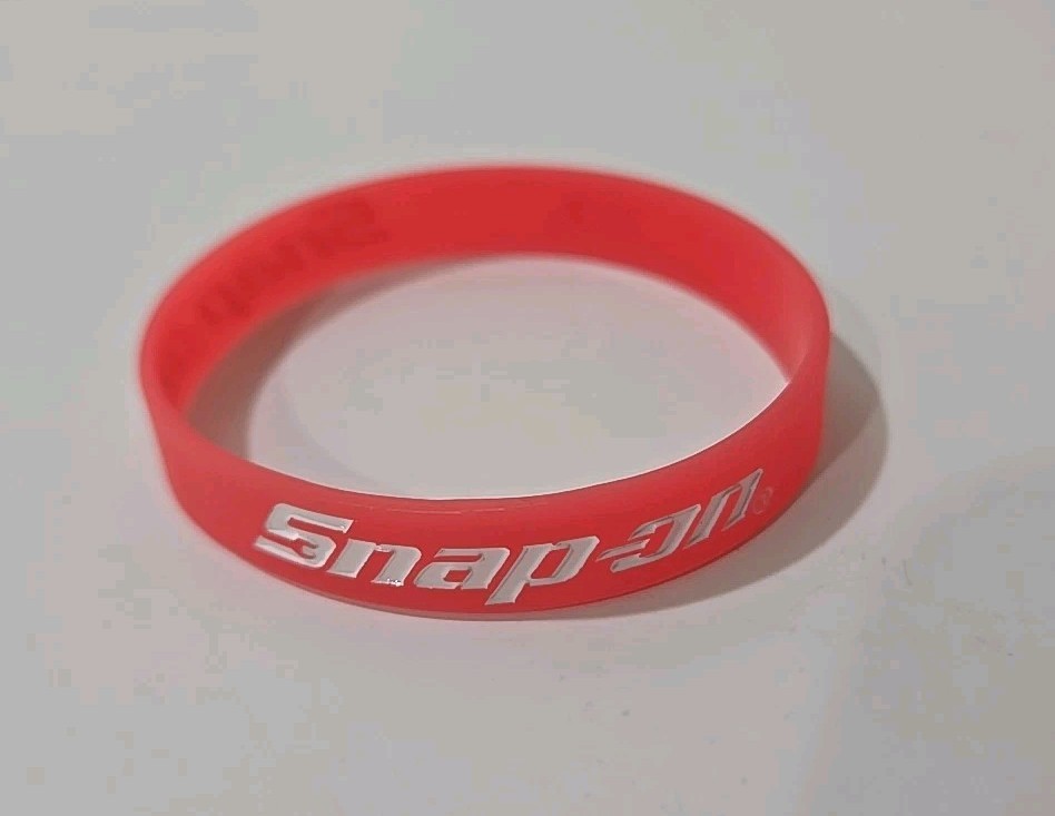 5Pc Snap On Tools PROMO Unisex Silicone Rubber Bracelet Wristband Multicolor NEW