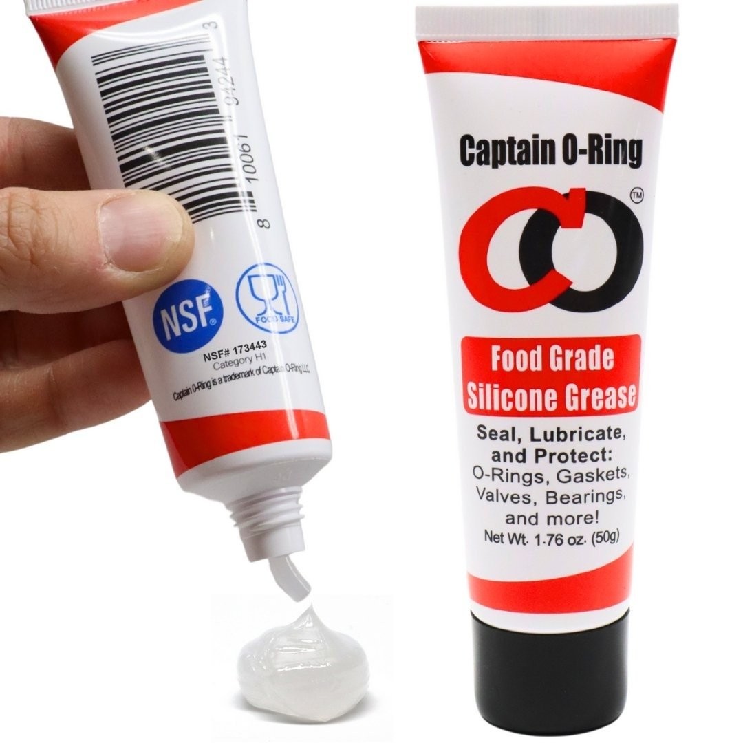 Food Safe Silicone Lubricant Grease - O-Rings, Seals, Gaskets, etc (1.76oz 50g)