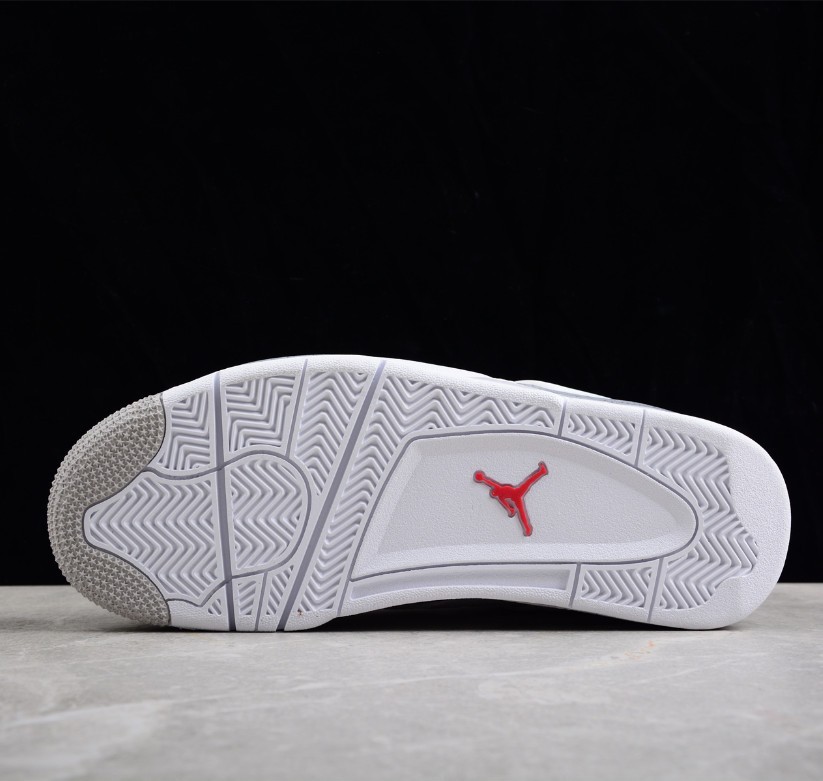 US Size 7-12 Jordan 4 Retro "White Oreo " Men's Basketball Shoes Mid Top