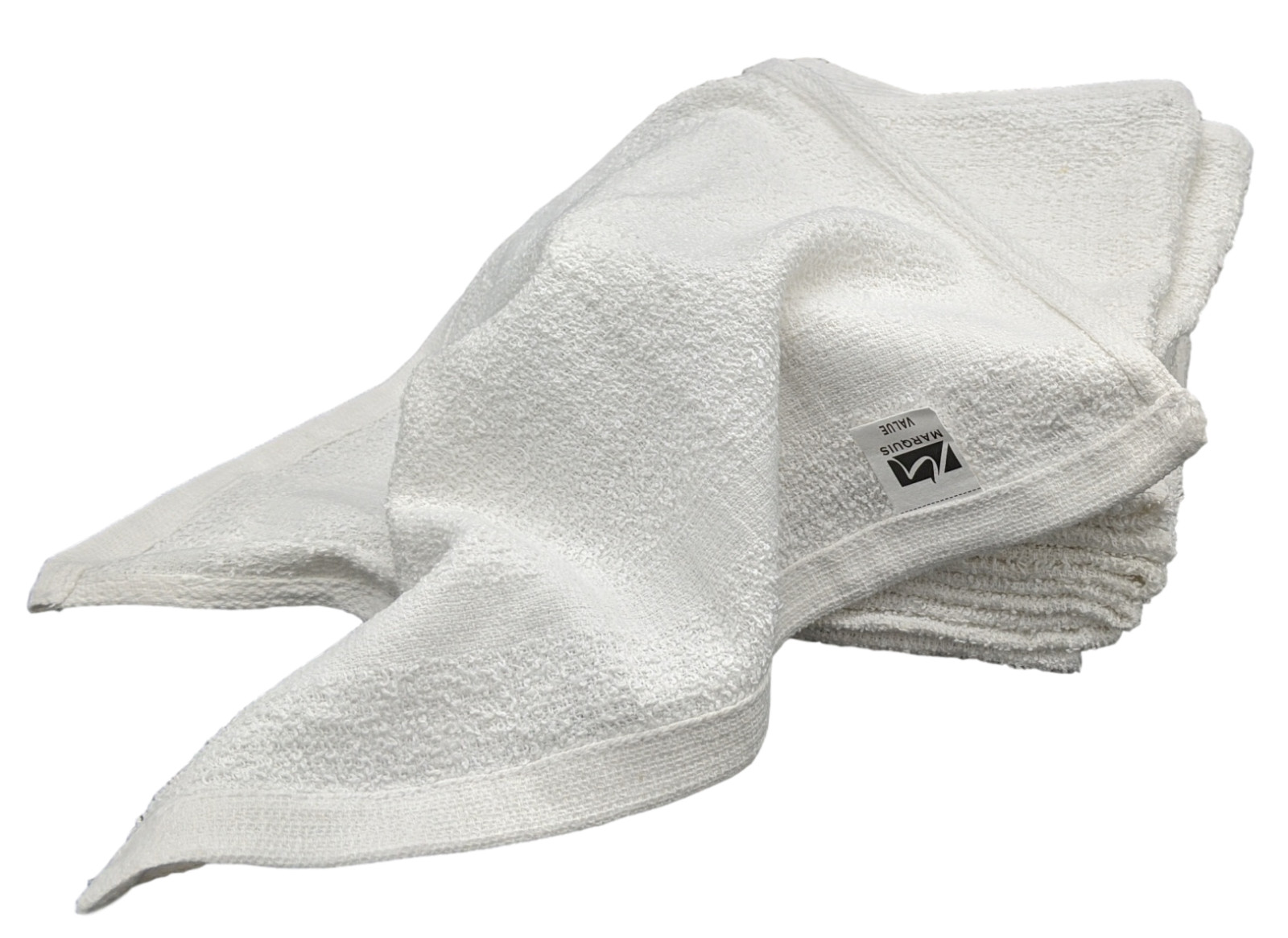 12x12 White Value Washcloths Lt Weight Cloth Rags Bath/Craft/Kitchen/Garage/Face