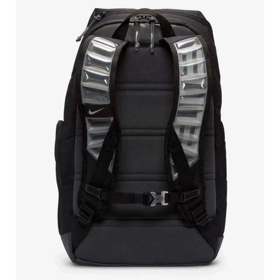 Nike Mens Hoops Elite Backpack, Black Anthracite and Metallic Silver
