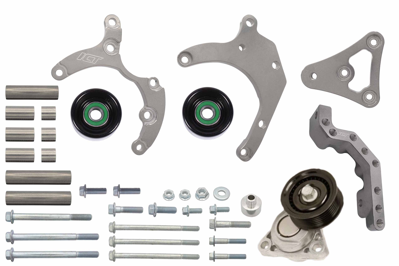 LS Truck Low Mount 6-Rib Sanden 7176 A/C Compressor Bracket