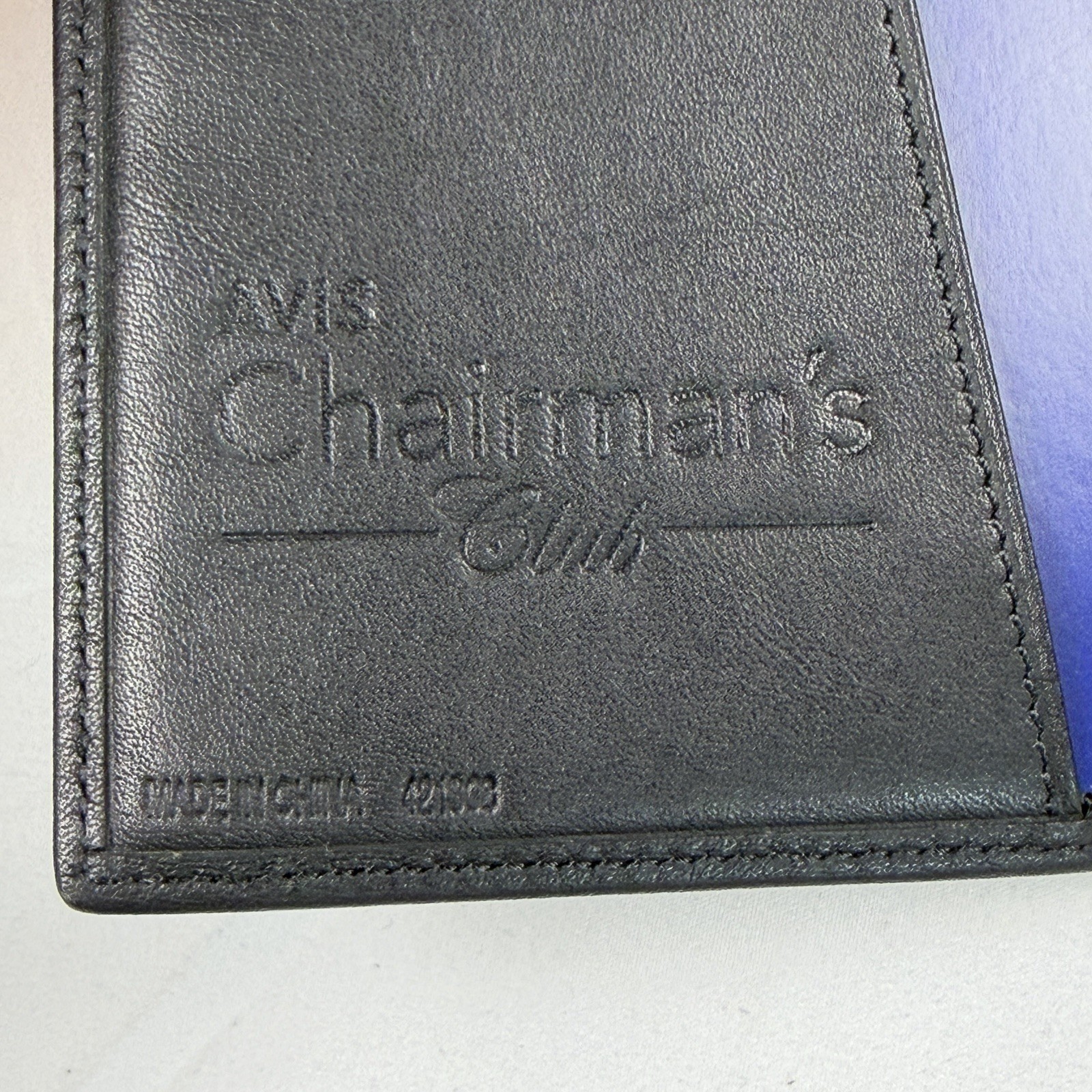 NEW - Tumi Passport Holder Organizer Black Leather - Avis chairman’s Club