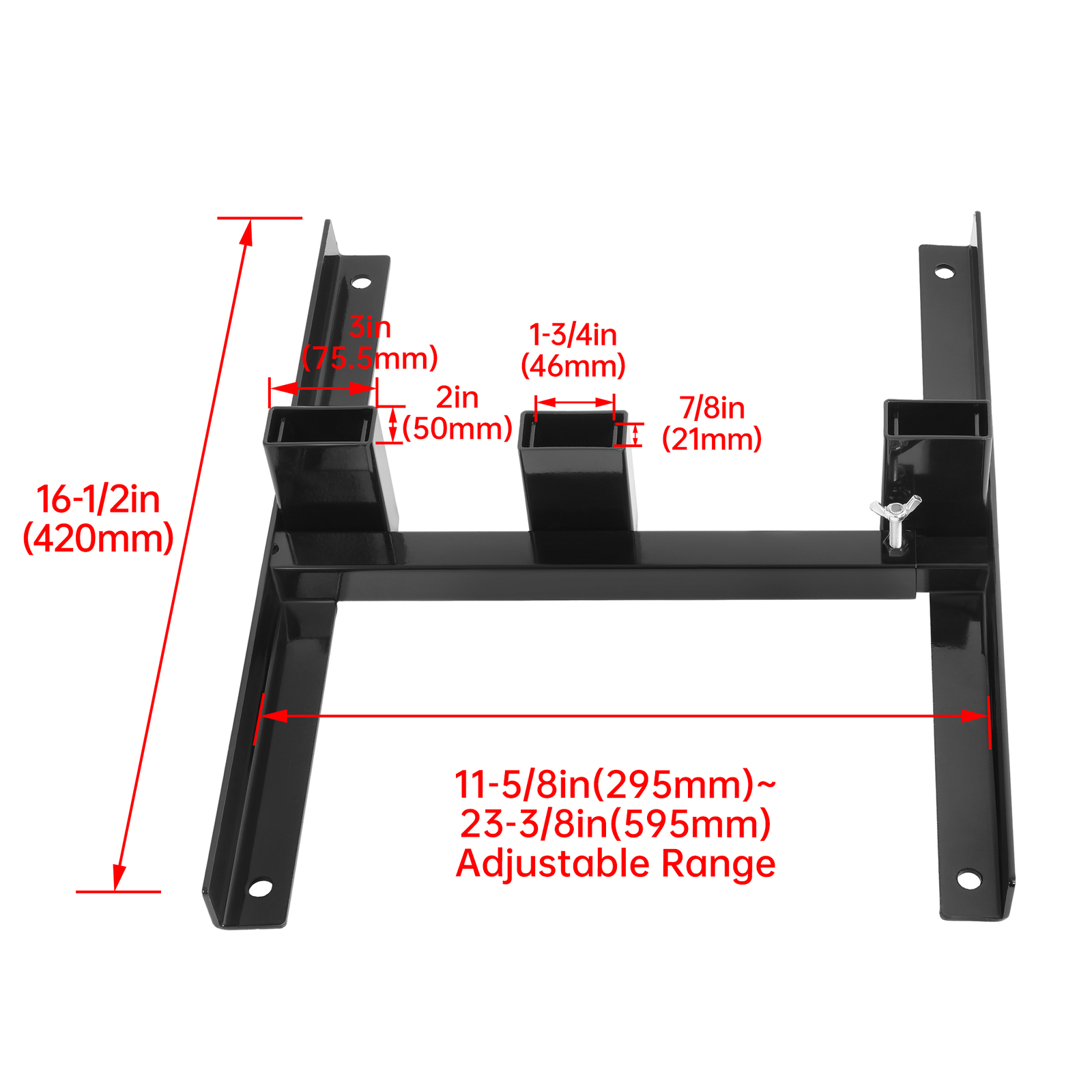 1X H Shape Adjustable Target Stand Base For Paper Shooting Cardboard Silhouette