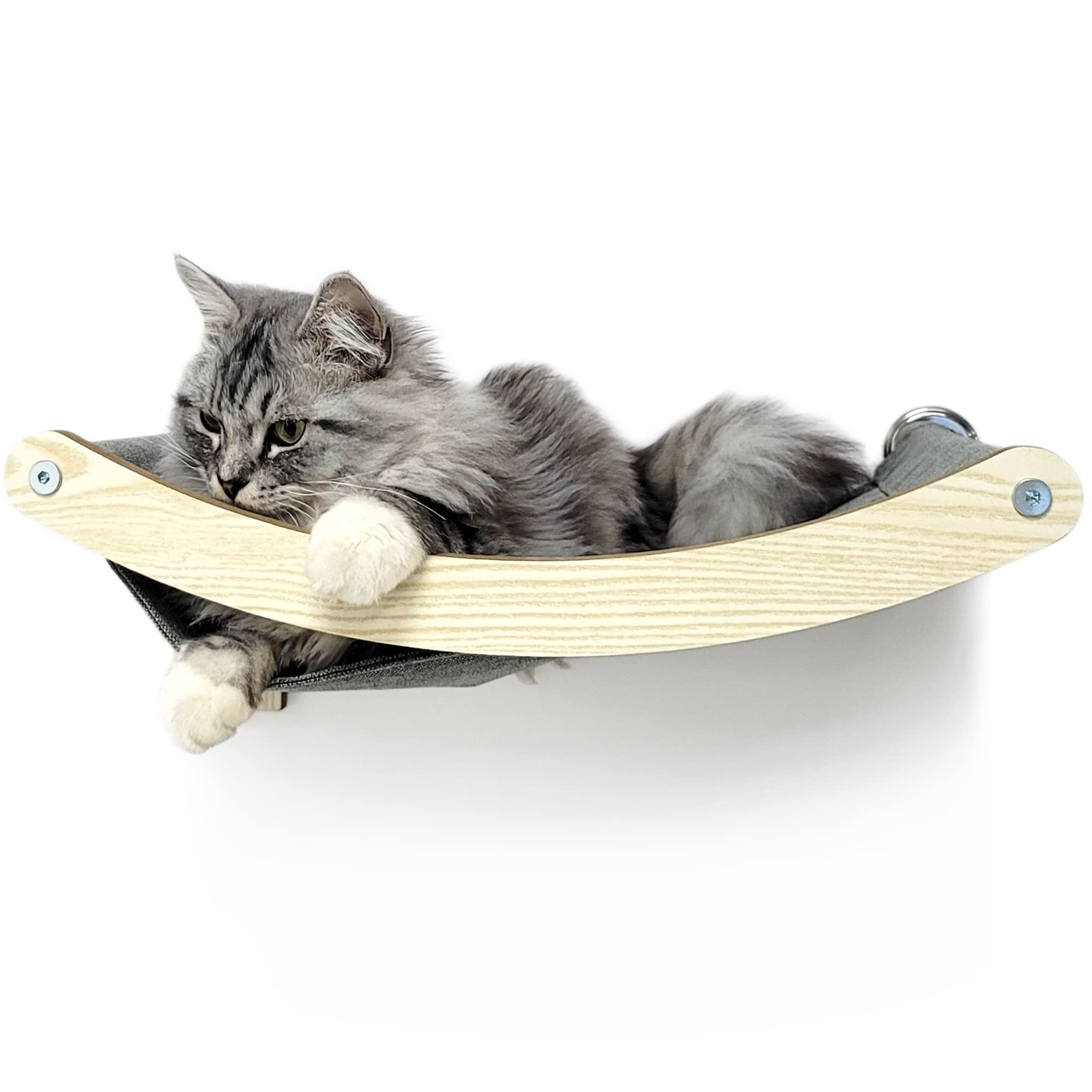 HeyKitten 17" Cat Wall Hammock for 2x4 Stud Mount Stylish Floating Kitten She...