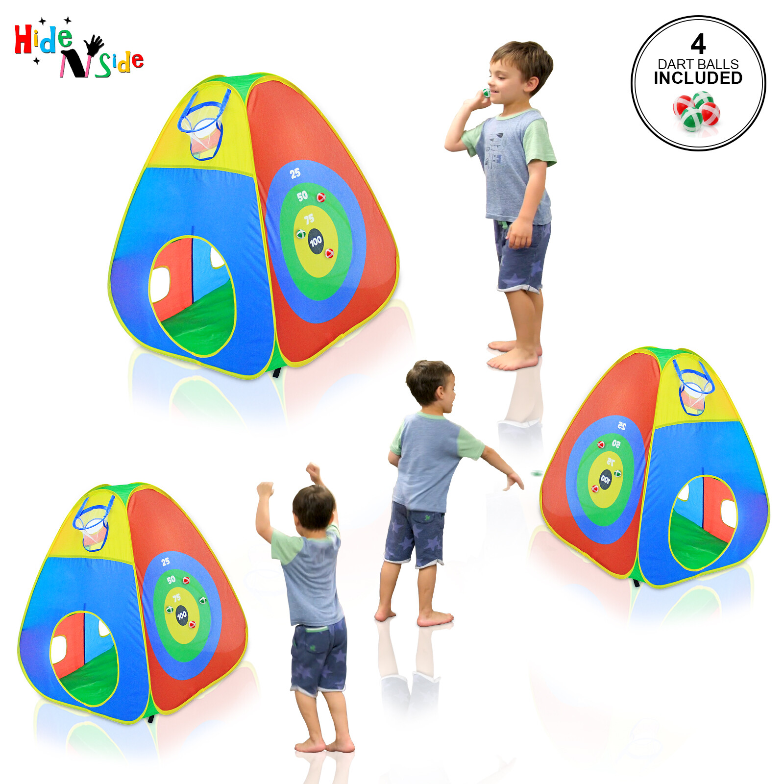 Fun Gift Kids Ball Pit Play Tents, Tunnels, Dart &Target Walls, FREE Fast Ship!!