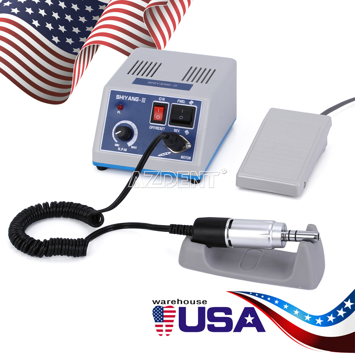 Dental Lab Marathon Electric Micromotor Contra Angle/Straight Handpiece Polisher