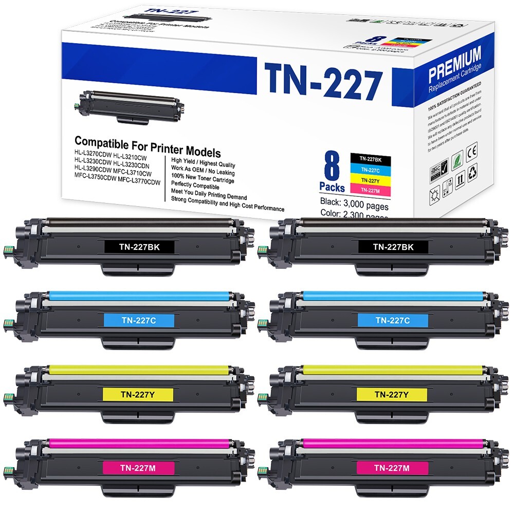 TN223 TN227 Toner Fits For Brother MFC-L3770CDW L3710CW HL-L3270CDW L3290CDW Lot
