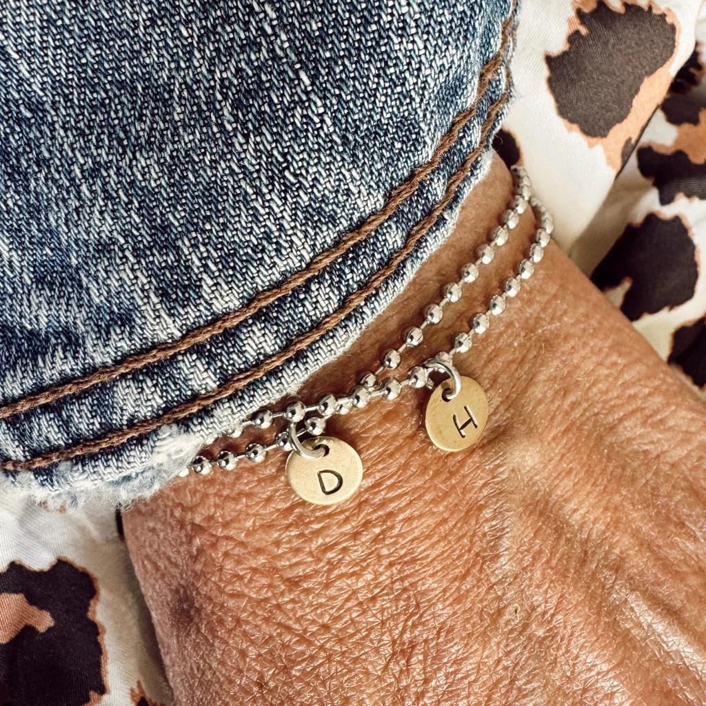 50-Pack 4-Inch Ball Chains with Connectors, 3.2mm Stainless Steel Beaded Chain f