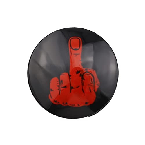 Red Gesture Engine Start Stop Button Cover, Rotary Car Push Start Interior