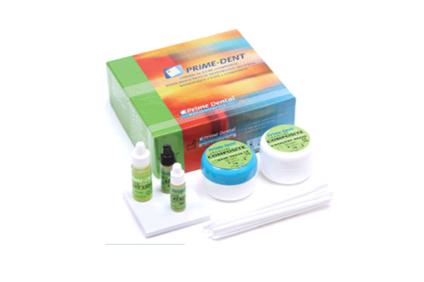 Prime-Dent Dental Chemical Self Cure Composite Resin Kit 15g/15g with Bonding