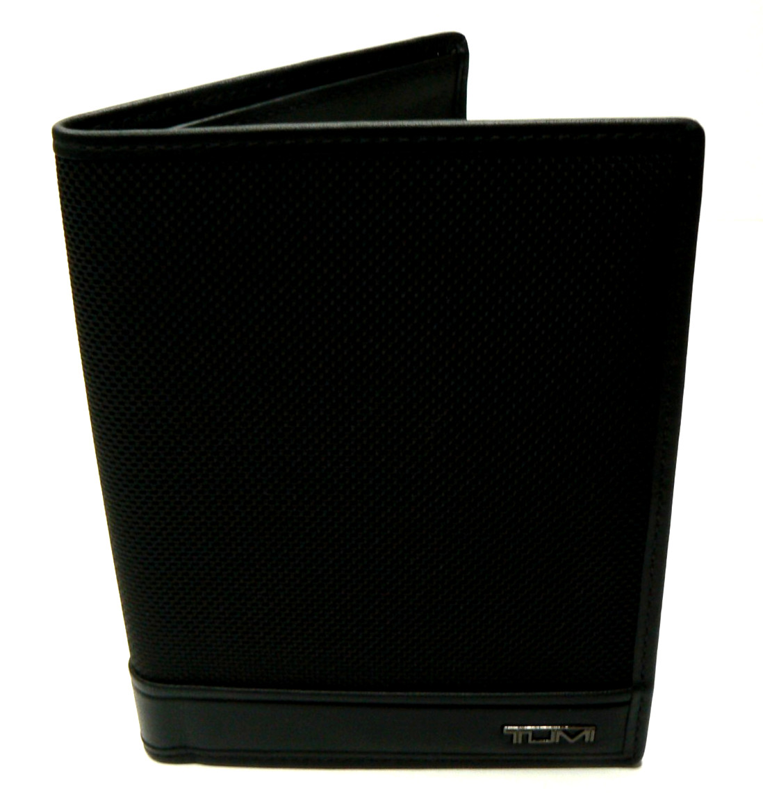 Tumi Passport Case Wallet ID & Card Holder Organizer Alpha Black Leather