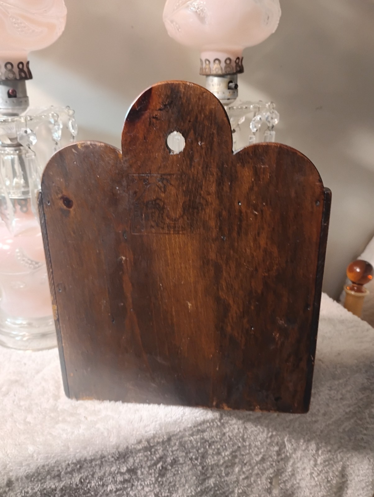 Special Vtg Wood Spice Cabinet Dk Mahogany 4 Drawers Excellent Cond Great Cond