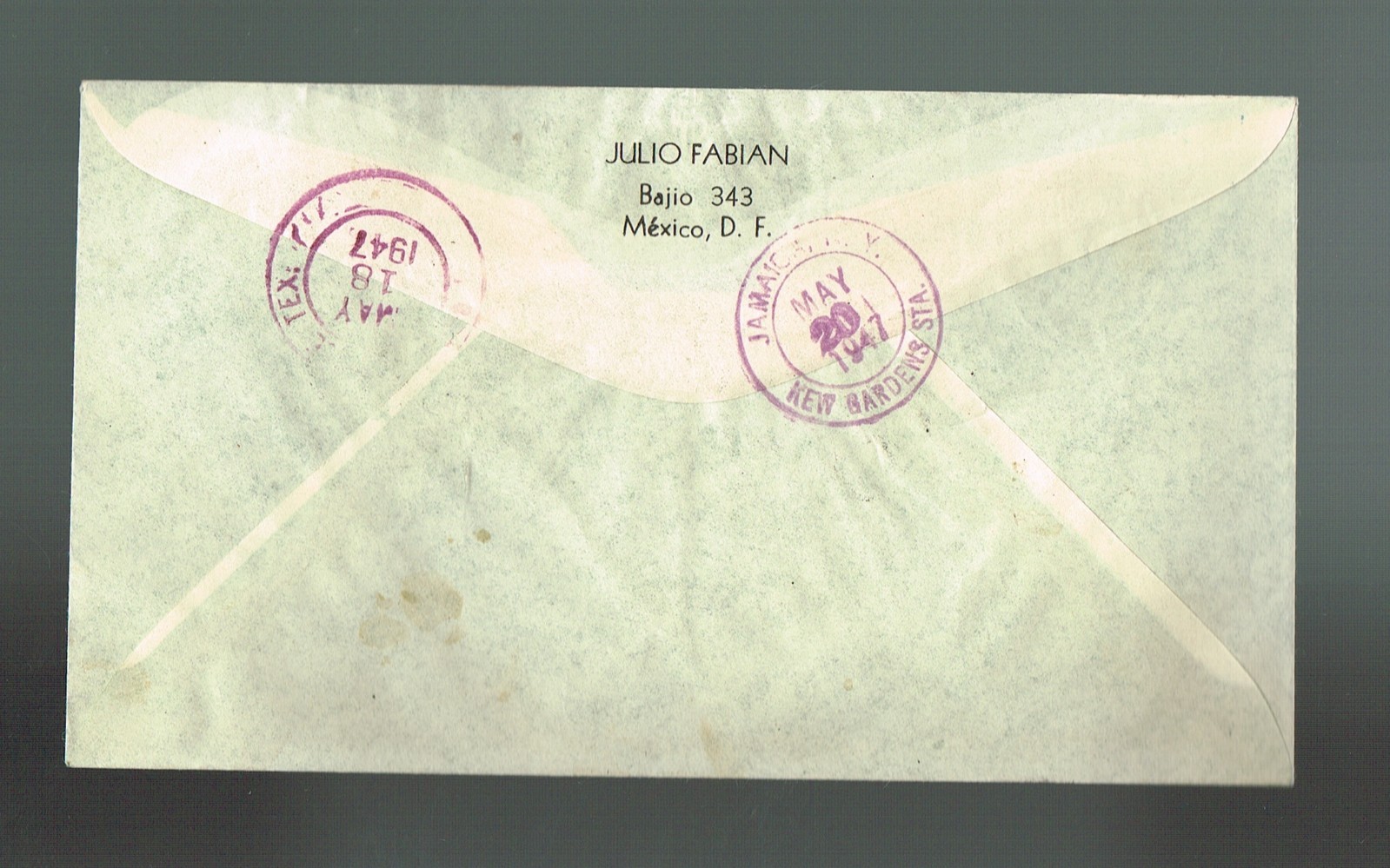 MEXICO FDC FRANKLIN D ROOSEVELT Special Issue 1947 SC OTT #920/24