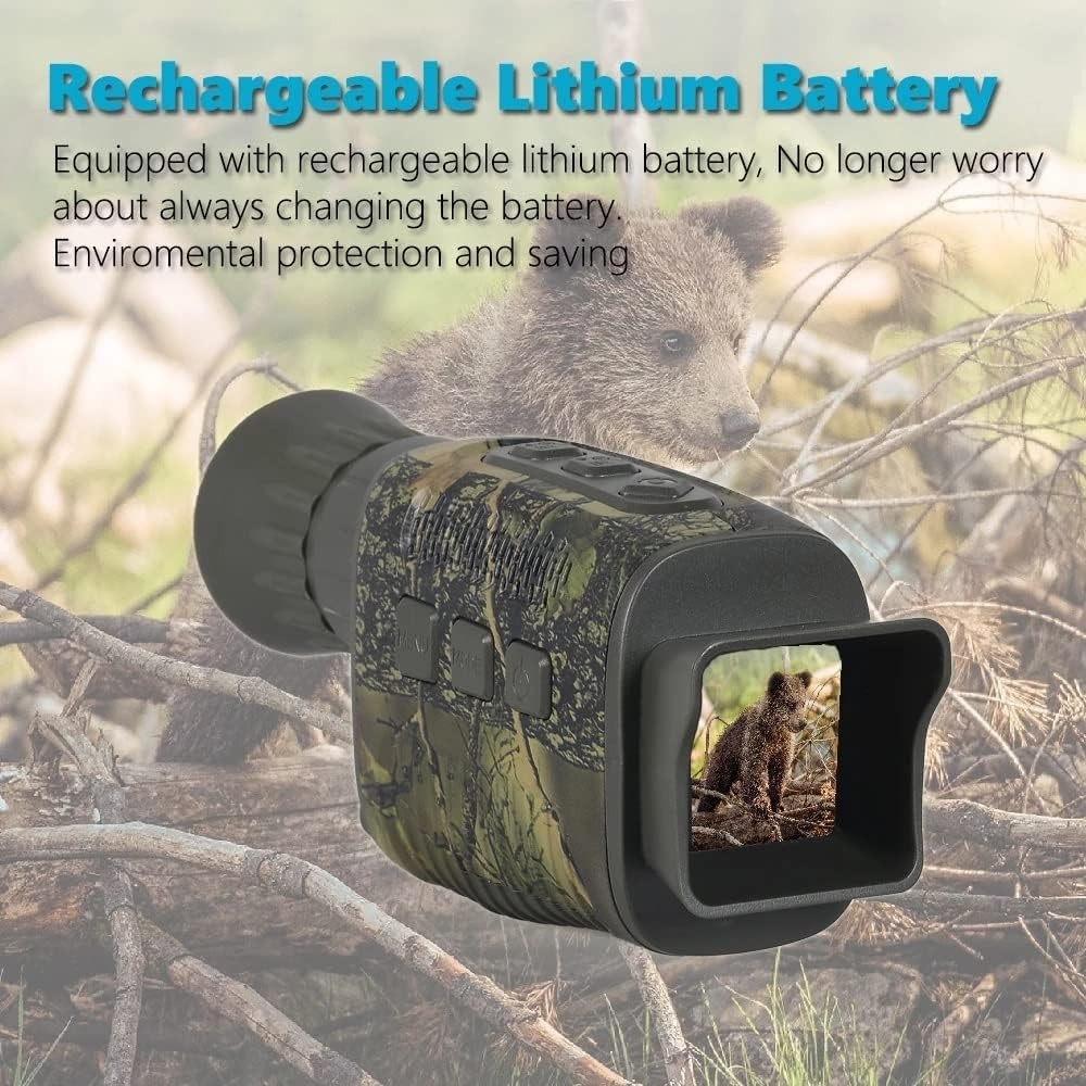 Night Vision Monocular Camouflage Infrared Camera, Take Photos and 960P Video