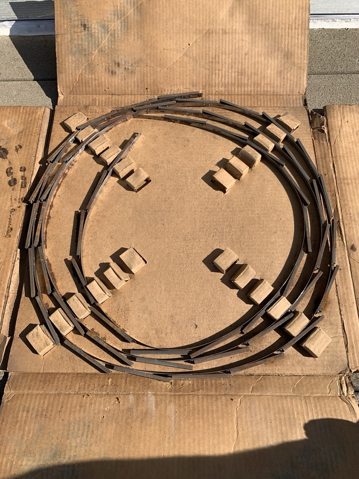 (2) Two Do all Doall band saw file blade width 3/8" OVAL bastard teeth