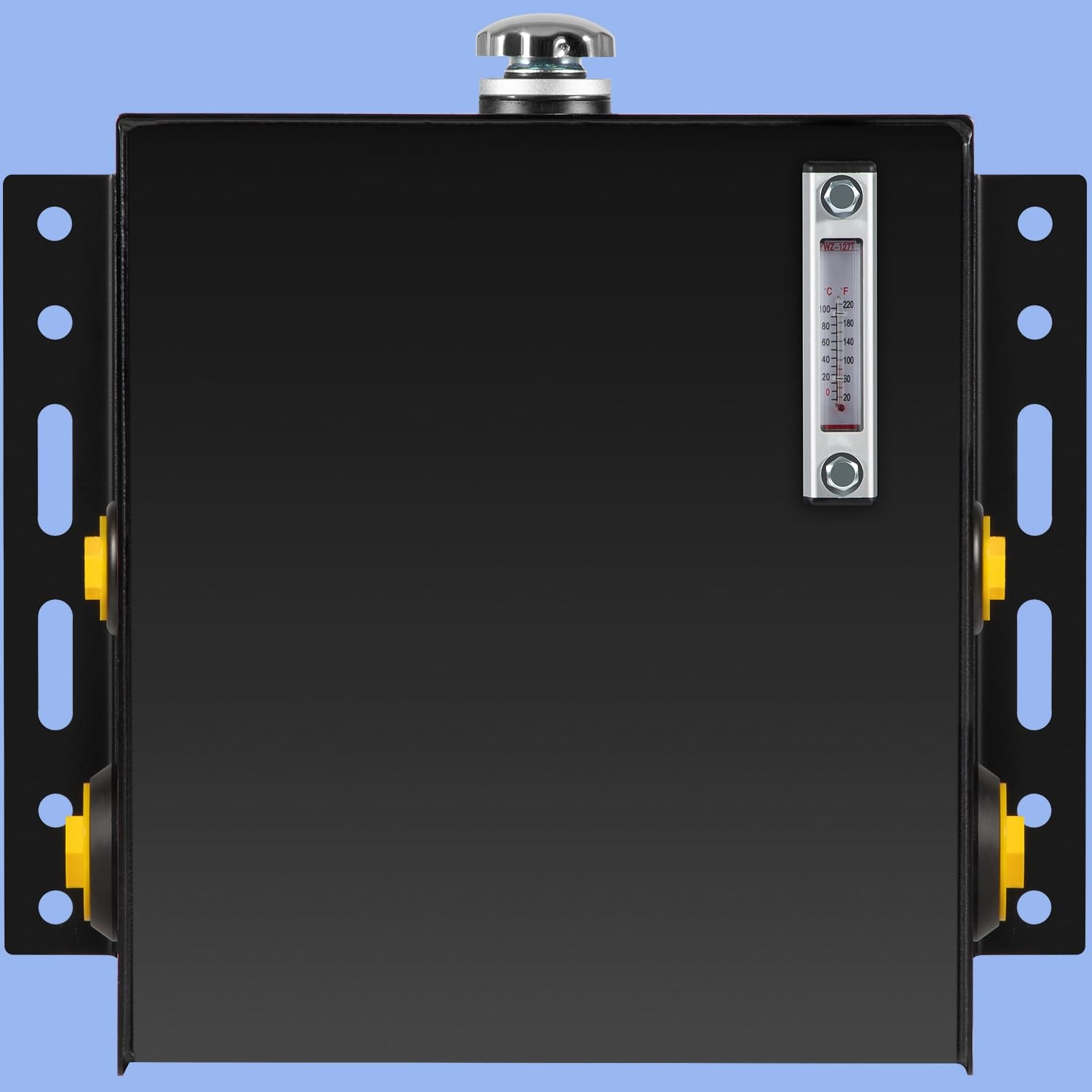 15-Gallon 14 Gauge Hydraulic Fluid Reservoir Tank w/ Breather Strainer Fill Cap