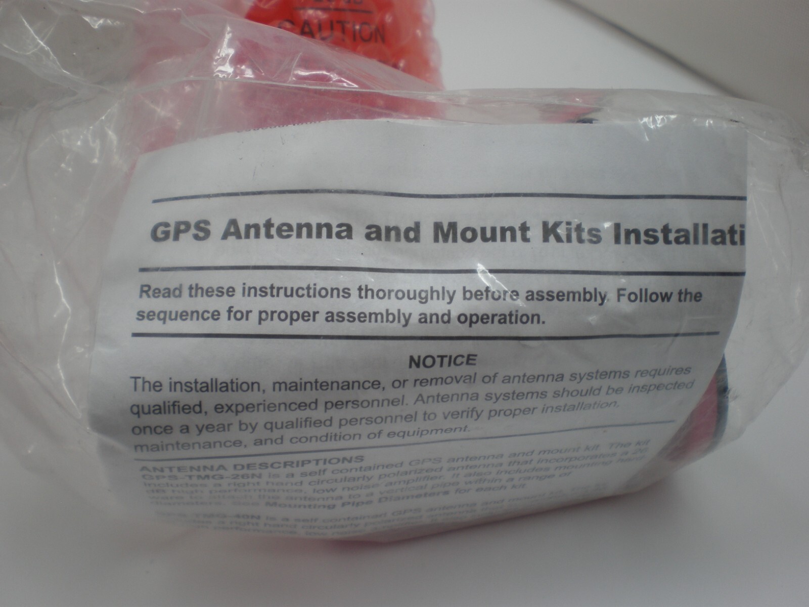 NEW PCTEL GPS-TMG-HR-26NCM 1575 Mhz 3.5 dBic Timing Antenna