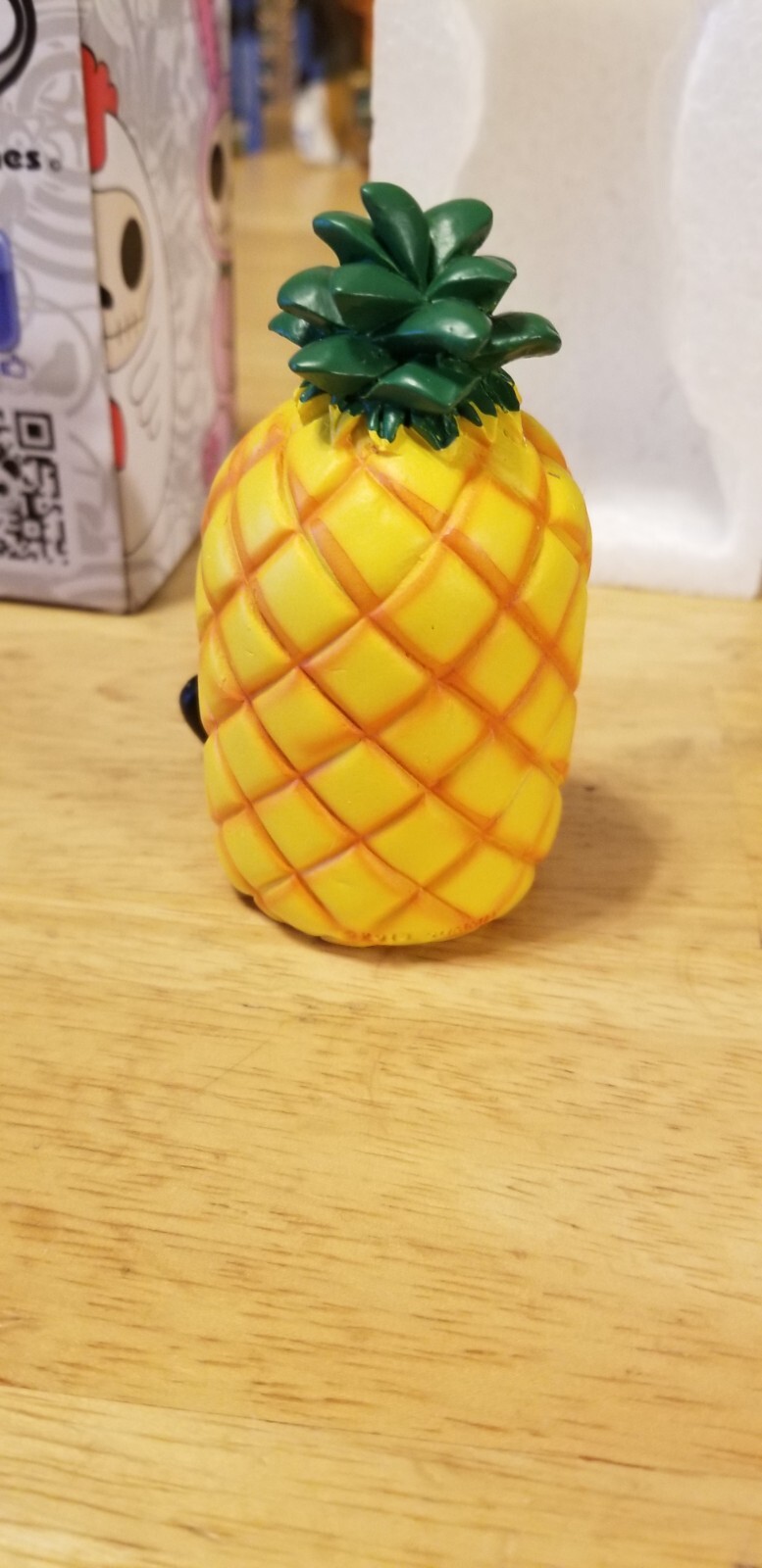 FURRYBONES Pina the Pineapple Figurine Skull in Costume in box