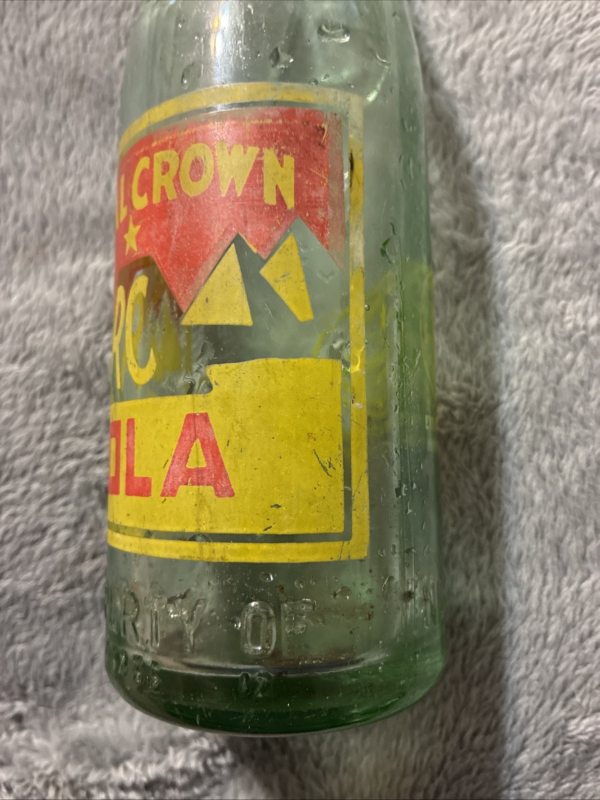 Vintage Royal Crown RC Cola Acl & Embossed 12oz Soda Bottle Good Housekeeping