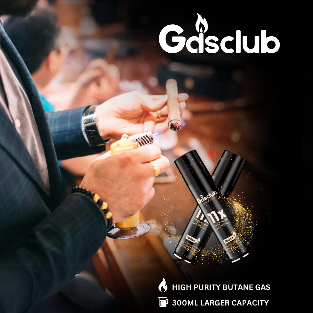 24 Cans Gasclub 11X Refined Butane Lighter Gas Fuel Refill - High Purity Premium
