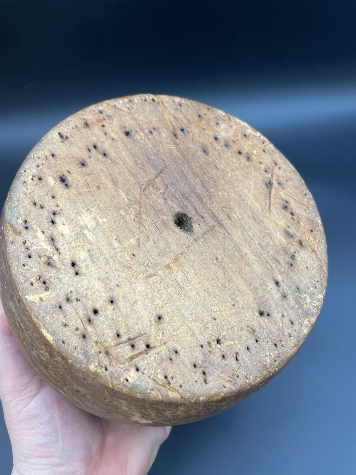 Vintage Millinery Wood Hat Block Mold Form Antique Hatter tool