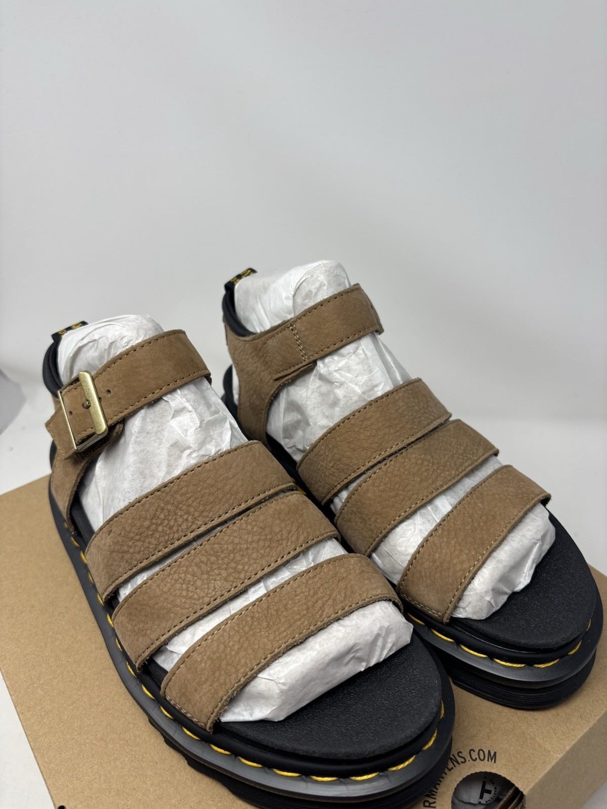 Dr Martens Blaire Savannah Tan Sandal Tumbled Nubuck 31735439 Womens Size 8