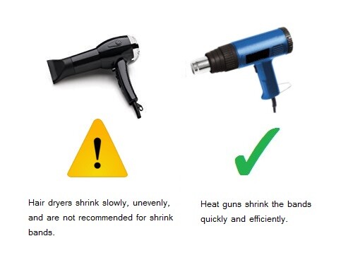 125+ Shrink Wrap Bands Tamper Heat Seal for Lip Balm Tubes, Mason Jars, Bottles