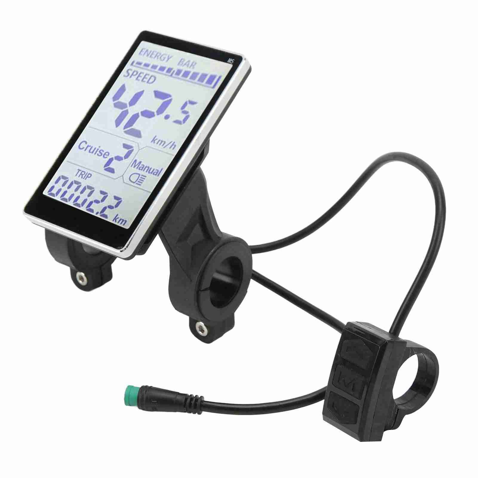 24/36/48/60V E-Bike Speedometer Electric Bike LCD Display Meter Control Panel