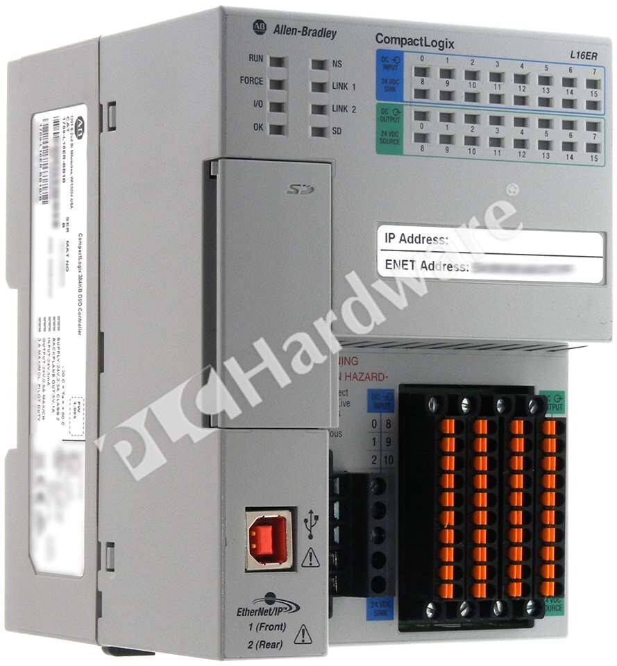 Allen Bradley 1769-L16ER-BB1B /B CompactLogix 5370 L1 E-Net Processor 32-P I/O