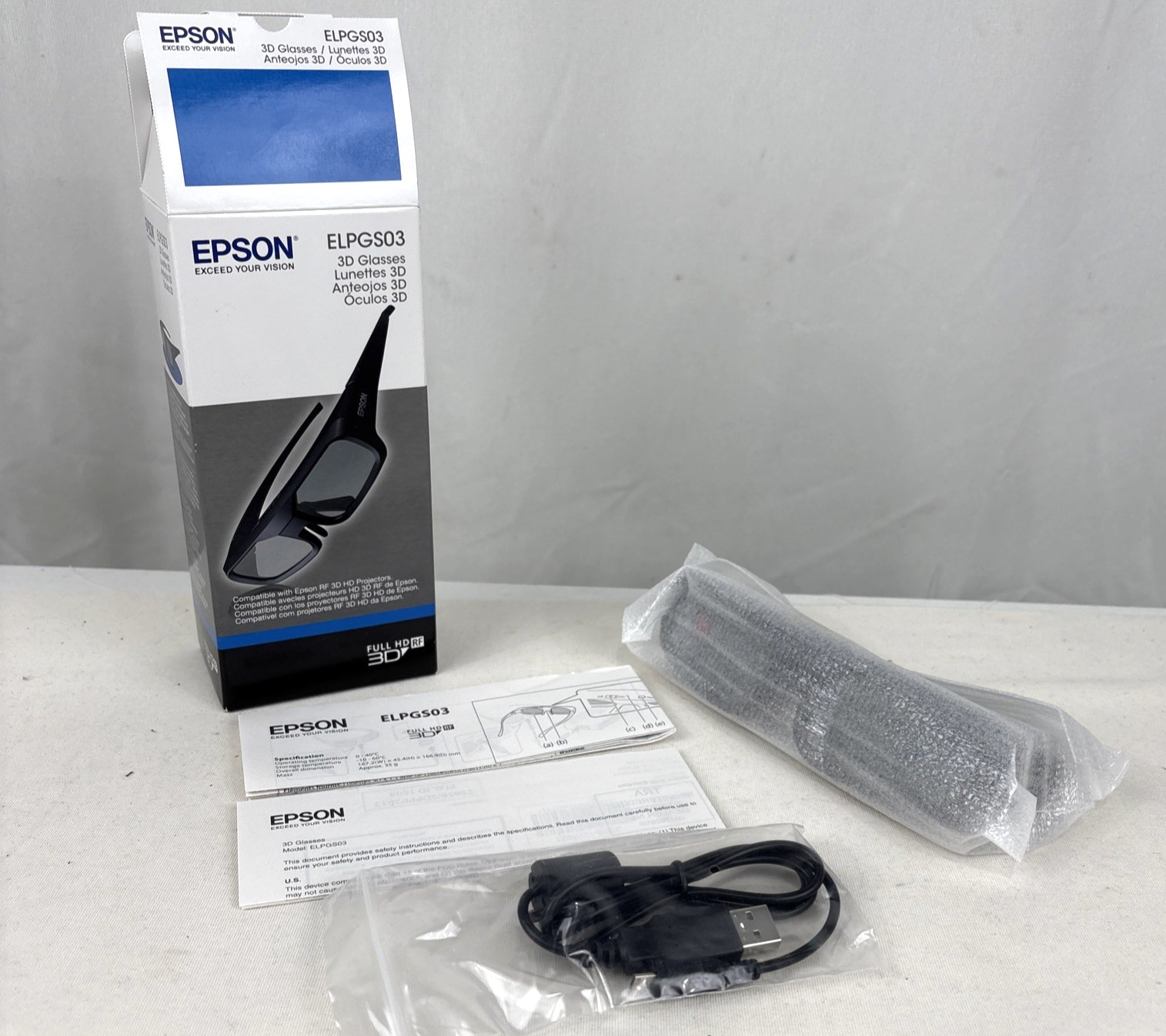 Epson Active 3D Glasses ELPGS03 for Epson RF 3D HD Projectors