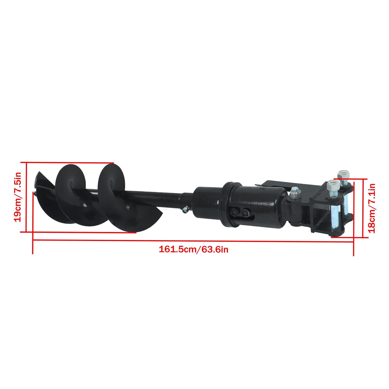 300mm Auger Drill for 1Ton-1.5Ton Mini Excavator Small Digger