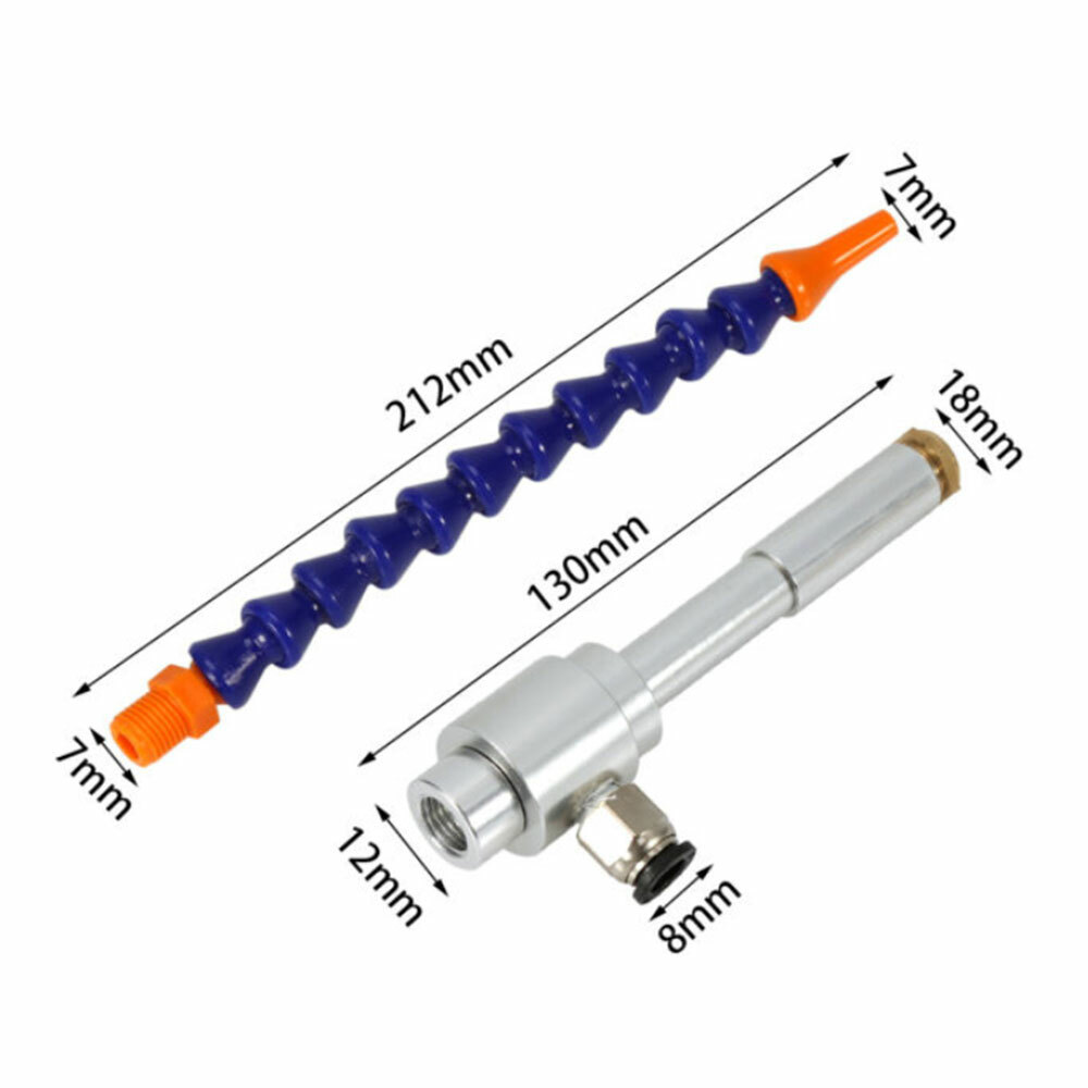 Vortex Cold and Hot Air Dry Cooling Gun with Flexible Tube, 130mm/ 5.1inch