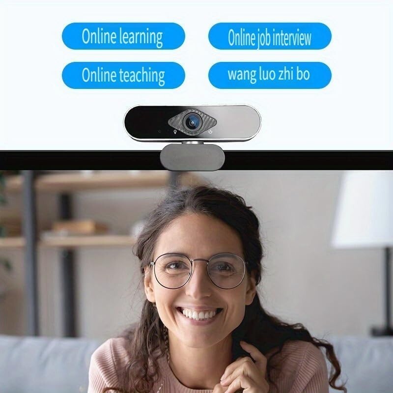 1080P Full HD USB Webcam for PC Desktop,Laptop Web Camera with Microphone